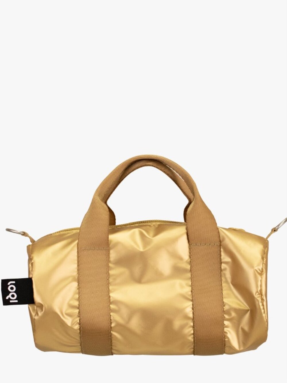 LOQI METALLIC Gold Small Weekender Tote - LIKE NEW